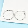 Tarnish Resistant 201 Stainless Steel Hoop Earrings LS-EJEW-F188-24P-B-4