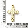 Brass Pave Shell Pendants KK-I708-17B-G-3
