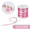 5 Rolls 5 Colors Segment Dyed Nylon Rattail Satin Cords NWIR-FH0001-04B-2