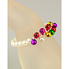 Fashion Imitation Acrylic Pearl Stretchy Bracelets for Kids BJEW-JB01056-01-2