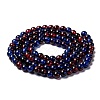 Spray Painted Crackle Glass Beads Strands CCG-Q002-8mm-12-2