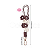 Hand-woven Flower Pendant Decorations KEYC-TAC0009-02KCG-08-3