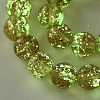 Handmade Gold Sand Lampwork Beads Strands LAMP-T007-06I-3