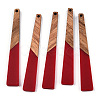 Opaque Resin & Walnut Wood Big Pendants RESI-TAC0017-46-C05-3