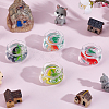 4Pcs 4 Colors Plastic Fish Tanks AJEW-HY0002-56-2