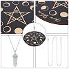 DIY Star Pattern Pendulum Board Dowsing Divination Making Kit DIY-CN0002-36-6