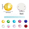 100Pcs 10 Colors Cone Shape Sew on Rhinestones GLAA-GA0001-56A-2