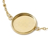 304 Stainless Steel Round Cabochon Setting Bracelets BJEW-JB11090-01-3