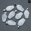 Natural Quartz Crystal Pendants PW-WG38001-17-1