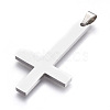 304 Stainless Steel Saint Peter's Cross Big Pendants STAS-L218-04-3