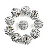 10Pcs Opaque Acrylic Beads OACR-YW0003-35B-1