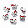 Alloy Enamel Pendants X-ENAM-Q443-011-RS-1