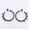 PVD Vacuum Plating 304 Stainless Steel Stud Earring Findings STAS-Q231-02D-1