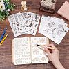 4Pcs 4 Style Stainless Steel Cutting Dies Stencils DIY-FG0002-21-3