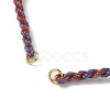 Braided Cotton Cord Bracelet Making MAK-L043-02G-18-2