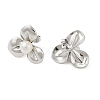 304 Stainless Steel with Plastic Imitation Pearl Stud Earrings for Women EJEW-G396-01P-2