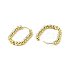 Ion Plating(IP) Real 18K Gold Plated 316 Stainless Steel Hoop Earrings EJEW-L267-005G-04-2