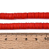 Handmade Polymer Clay Beads Strands CLAY-R089-6mm-038-4