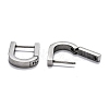 Tarnish Resistant 304 Stainless Steel Huggie Hoop Earrings STAS-H156-12A-P-3