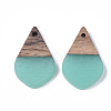 Resin & Walnut Wood Pendants RESI-S358-23B-2