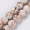 Sea Shell and Synthetic Turquoise Assembled Beads Strands G-G758-08-6mm-1