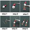 DIY Christmas Dangle Earrings Making Kit DIY-SC0019-52-4