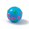 Opaque Painted Glass Beads GLAA-B001-01B-1