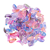 100Pcs 5 Colors Handmade Foil Glass Charms FOIL-CJ0001-09-1