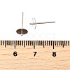 304 Stainless Steel Stud Earring Findings STAS-D370-02P-03-2