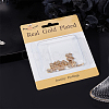5 Sets Brass Cord Ends KK-BBC0009-28-6