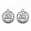 Tibetan Style Alloy Pendants X-TIBE-S314-119AS-RS-1