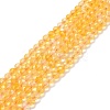 Natural Yellow Quartz Beads Strands G-D463-06-1