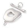 925 Sterling Silver Toggle Clasps STER-U005-08P-2
