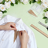 2Pcs Heart Tassel Alloy Rhinestone Lapel Pins for Clothes JEWB-NB0001-30G-3