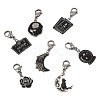 7Pcs 7 Styles DIY Alloy Enamel Pendant Decorations Making Kits FIND-TA0009-04-2