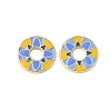 Brass Enamel Beads KK-P290-31G-01-1