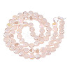 Electroplate Opaque Solid Color Glass Beads Strands EGLA-N002-27-B05-2