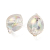 UV Plating Rainbow Iridescent Acrylic Beads OACR-F004-07F-2
