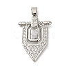 Brass Pendants with Cubic Zirconia KK-D536-16P-1