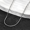 0.9MM 304 Stainless Steel Snake Chain Necklaces for Women Men STAS-V011-04A-P-2