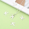 Tarnish Resistant 304 Stainless Steel Letter Charms X-STAS-O072-K-5