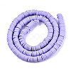 Handmade Polymer Clay Beads Strands LS-CLAY-R089-6mm-120-2