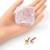 8Pcs 2 Color Rack Plating Alloy Square Stud Earring Findings FIND-YW0003-80-3