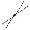 Korean Waxed Polyester Cord Braided Bracelets MAK-T010-02P-1