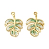 304 Stainless Steel Enamel Pendants STAS-L290-001A-G-1