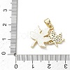 Brass Micro Pave Clear Cubic Zirconia Pendants KK-A299-17G-3