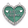 Alloy Enamel Split Pendant ENAM-S130-25I-1
