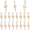 4Sets Alloy Lightning Bolt Pendant FIND-SC0017-54-7