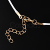 Waxed Cotton Cord Necklace Making MAK-YWC0001-01KC-02-5