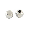Tibetan Style Cube Alloy Beads TIBEB-Q061-04AS-RS-1